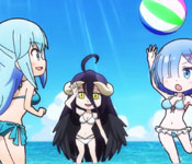 girls playing beach volleyball